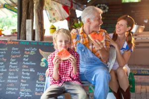 Family at Farmers Market