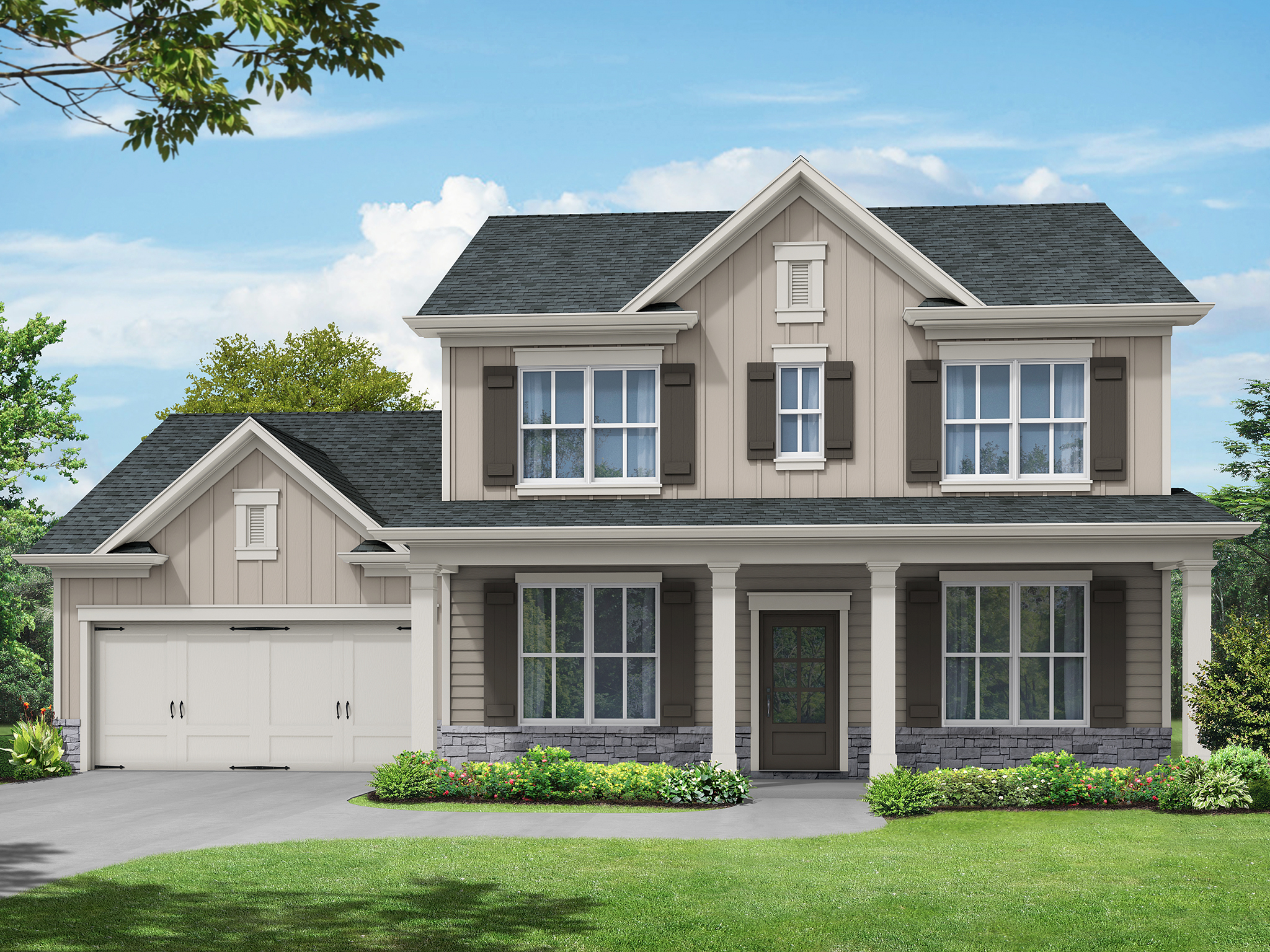 Elevation B at Alcovy Estates
