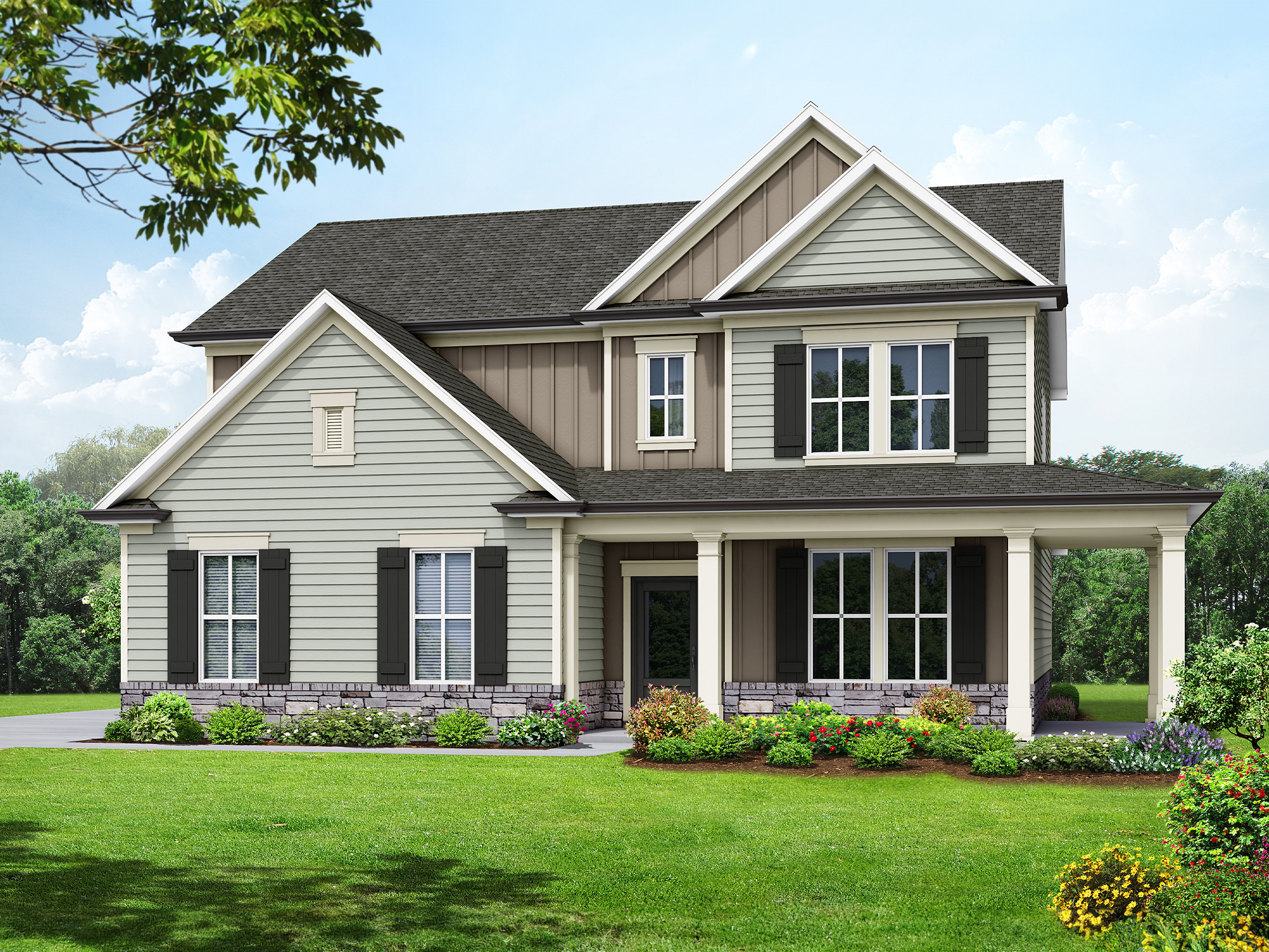 Elevation A Side Entry Wrap Around Porch Elevation A Side Entry Wrap Around Porch