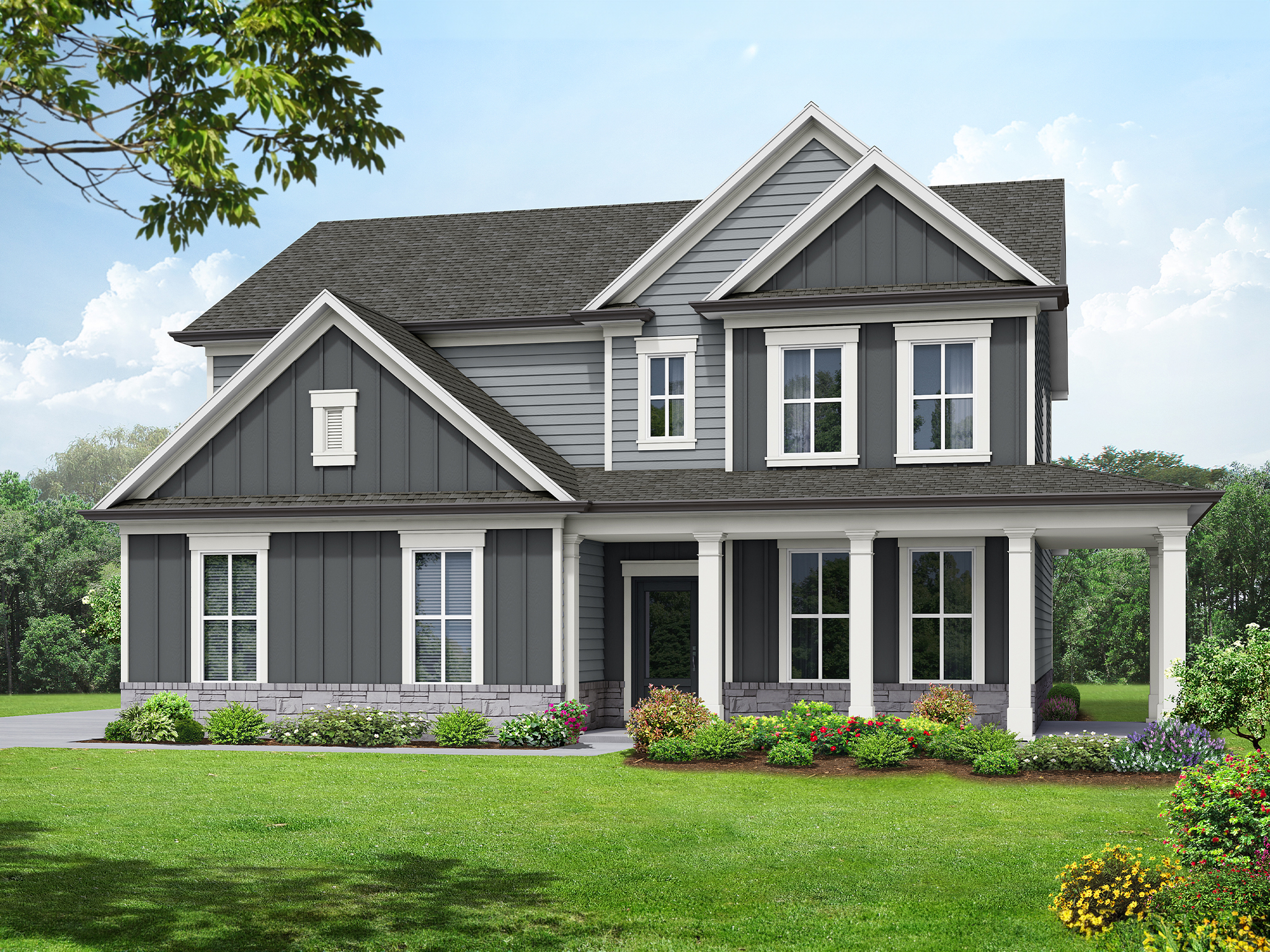 Elevation B Side Entry Wrap Around Porch Elevation B Side Entry Wrap Around Porch