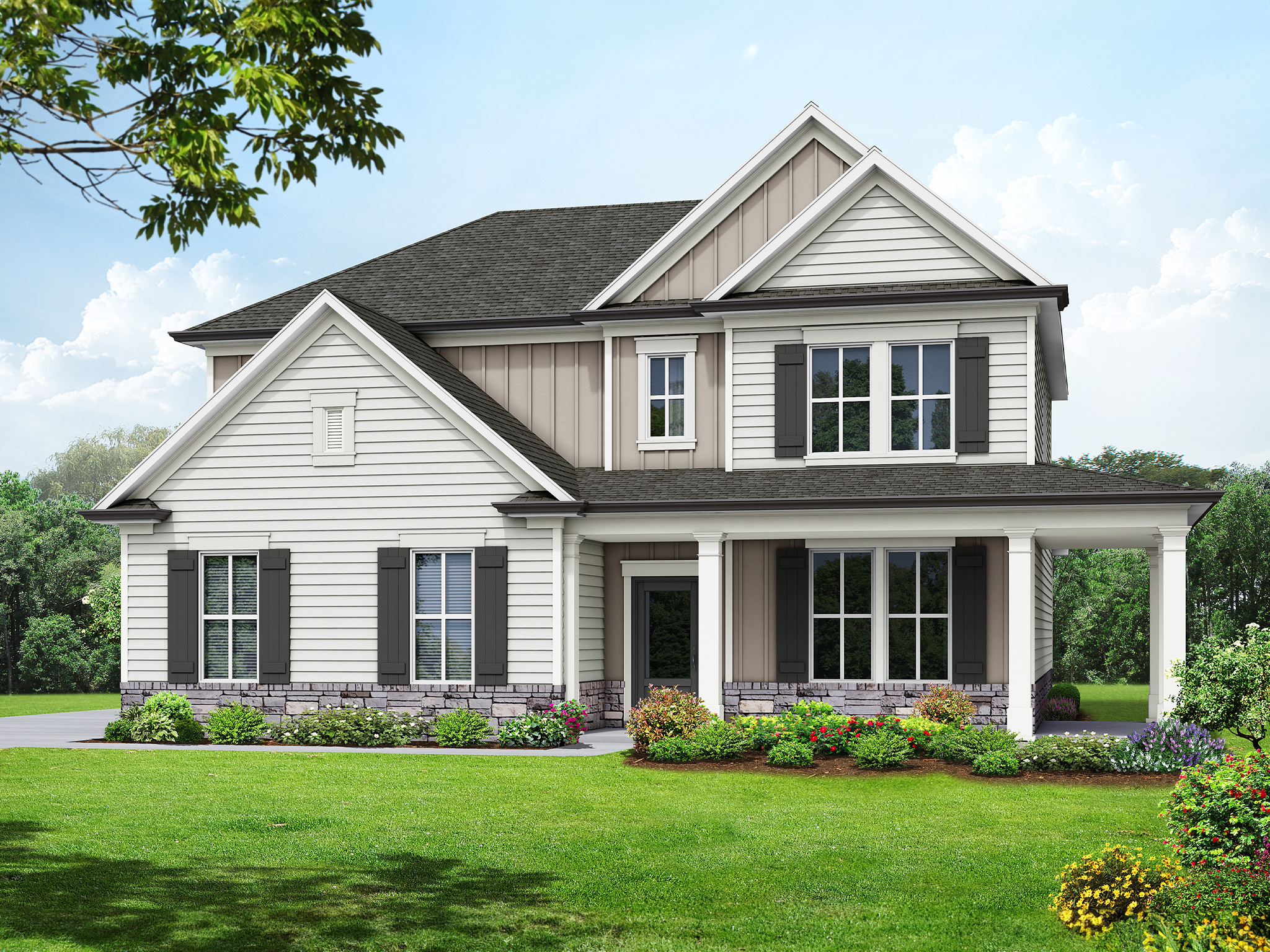 Elevation C Side Entry Wrap Around Porch Elevation C Side Entry Wrap Around Porch