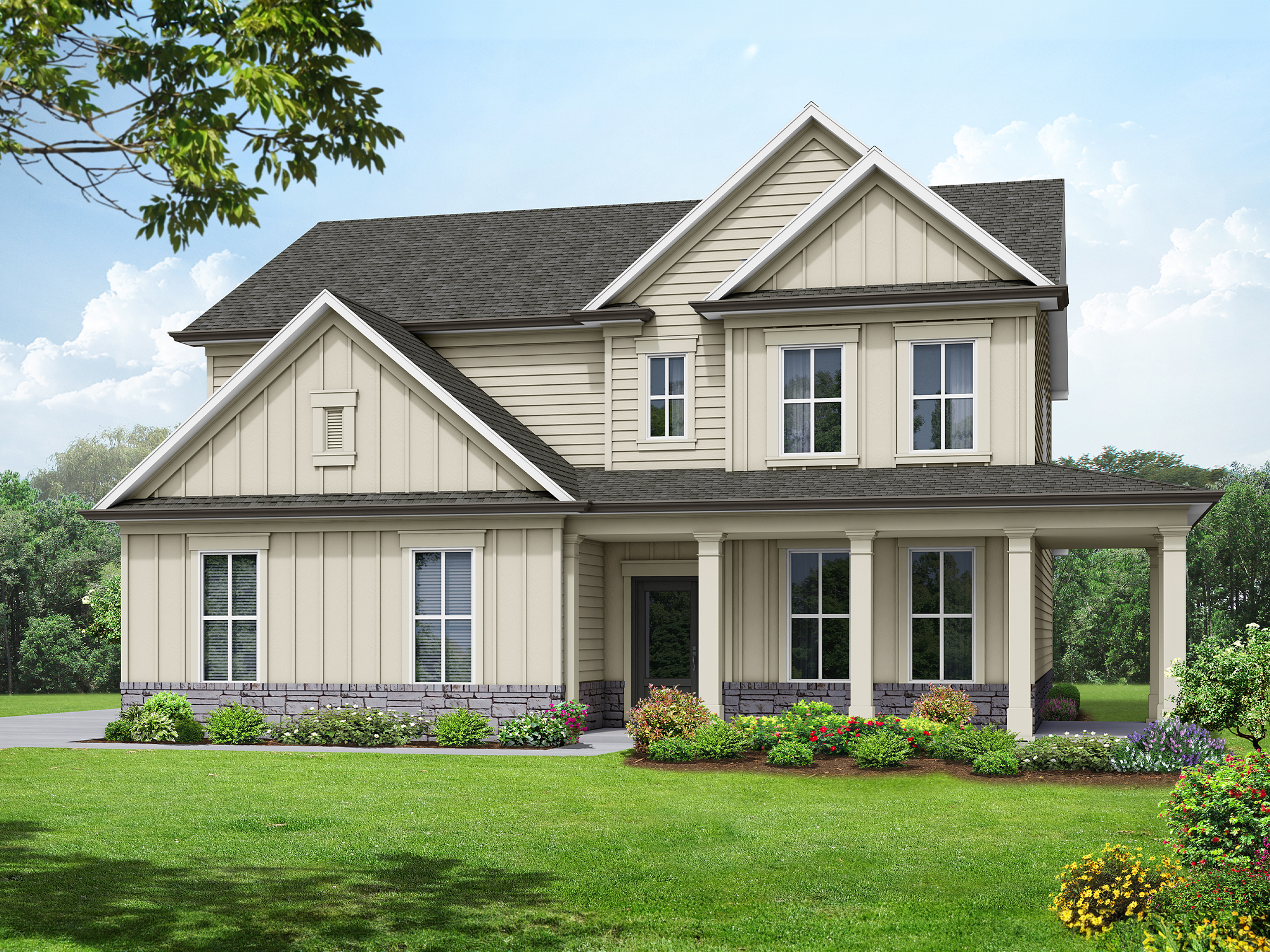 Elevation D Side Entry Wrap Around Porch Elevation D Side Entry Wrap Around Porch