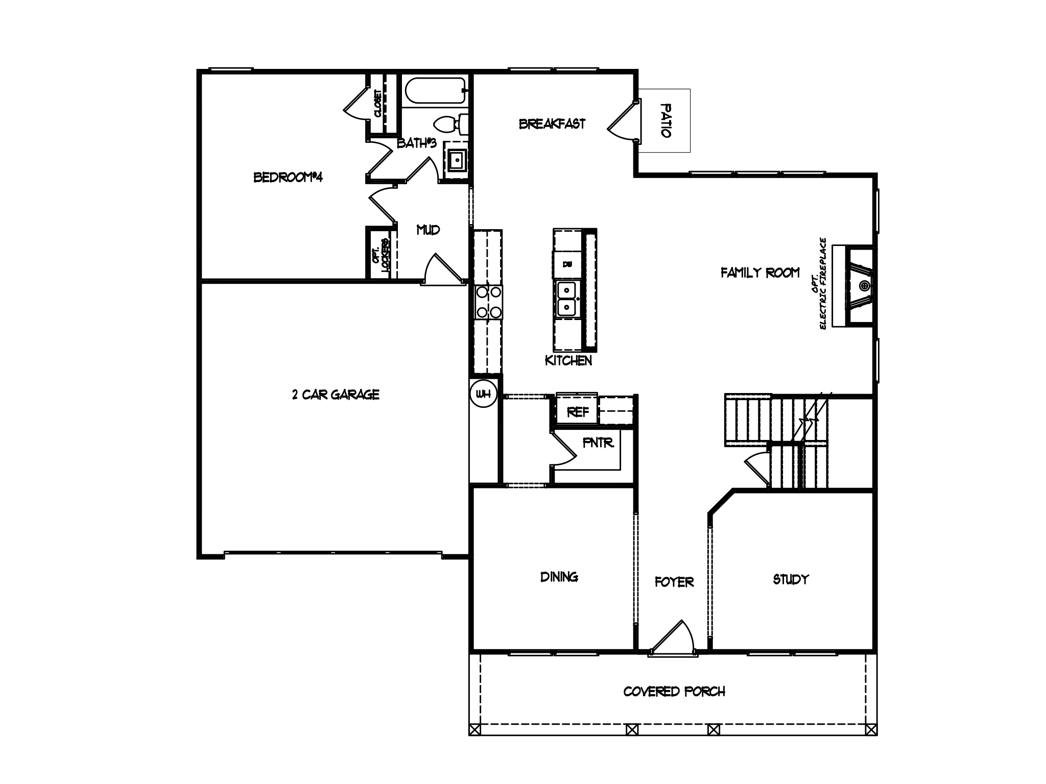 First Floor at Creekside at Olde Town