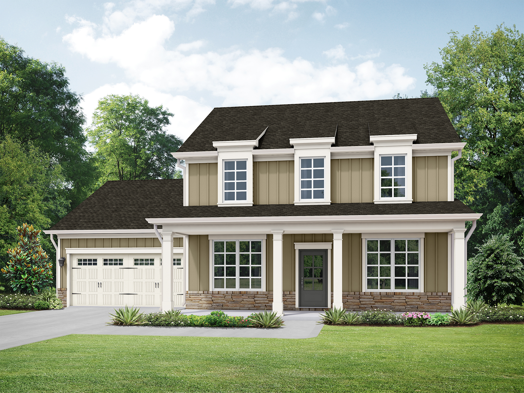 Elevation C at Creekside at Olde Town