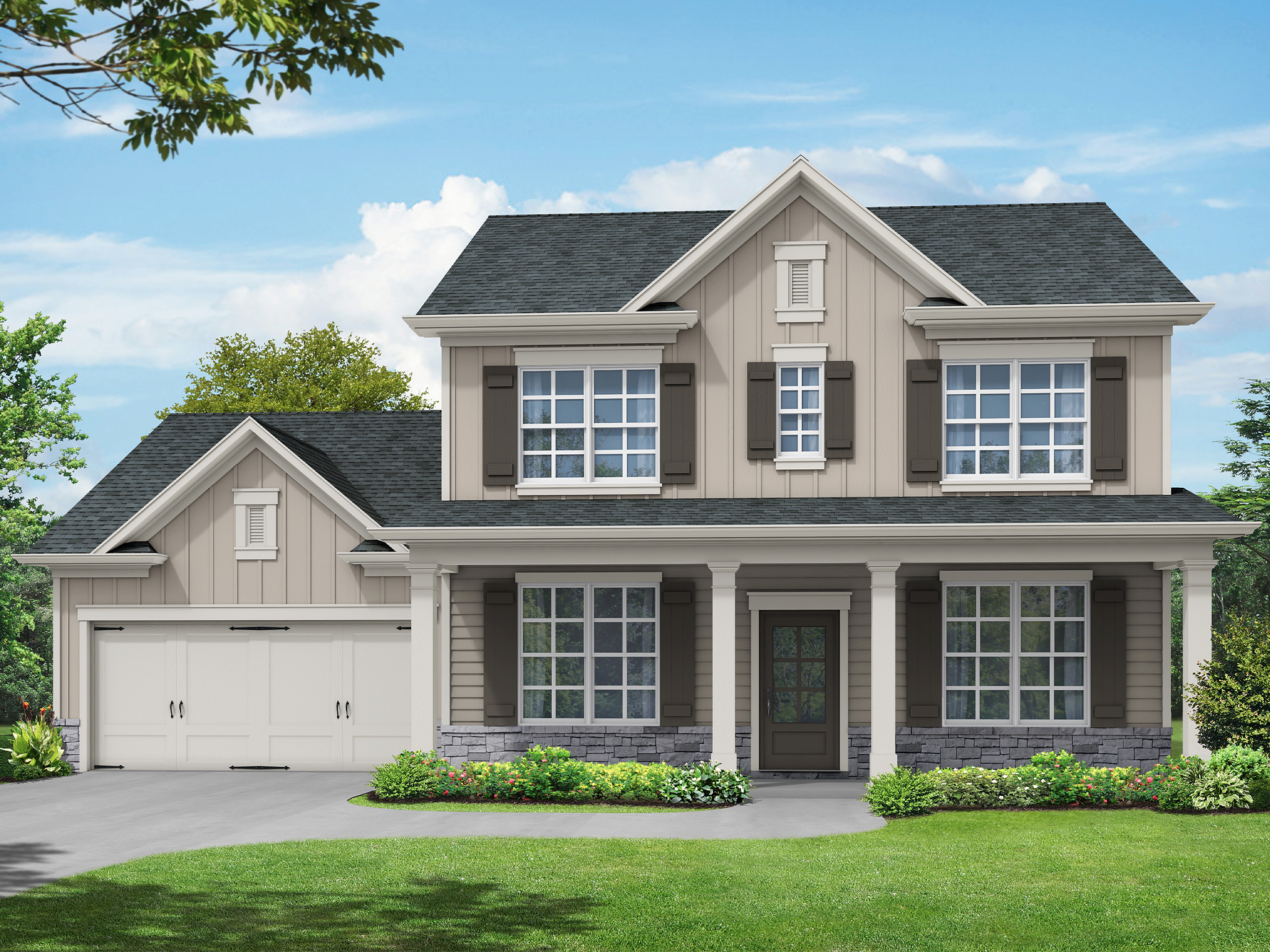 Elevation B at Riverwalk at South Fork