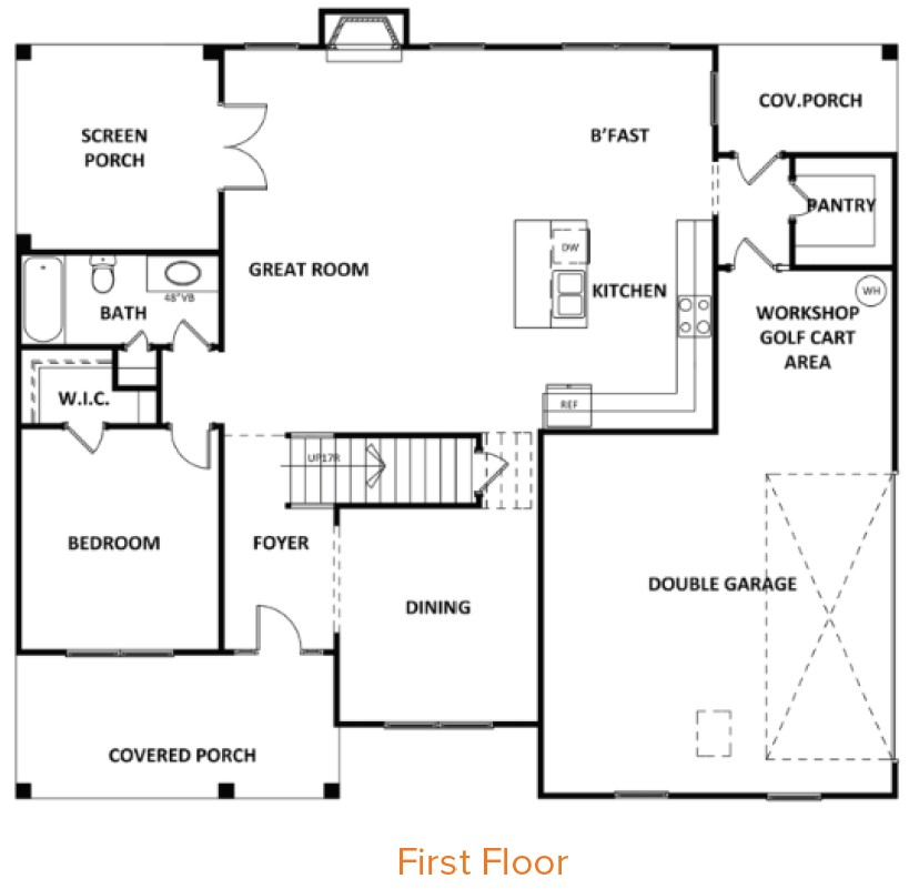 First Floor at Estates at Cameron Manor