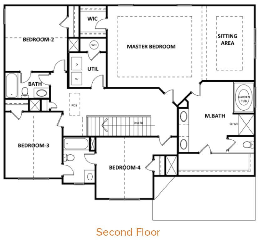 Second Floor at Estates at Cameron Manor