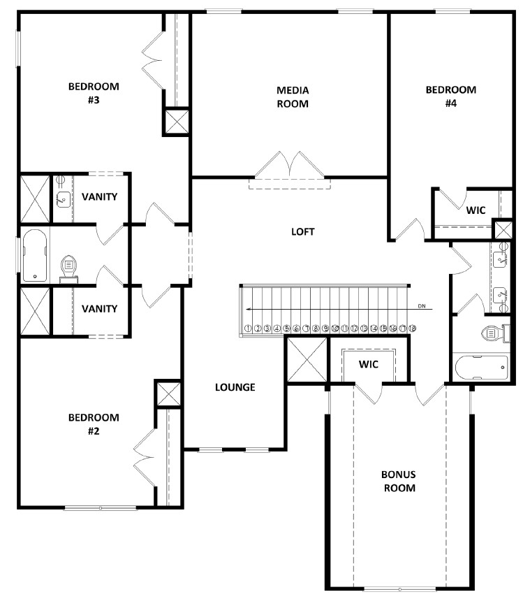 Second Floor at Estates at Cameron Manor