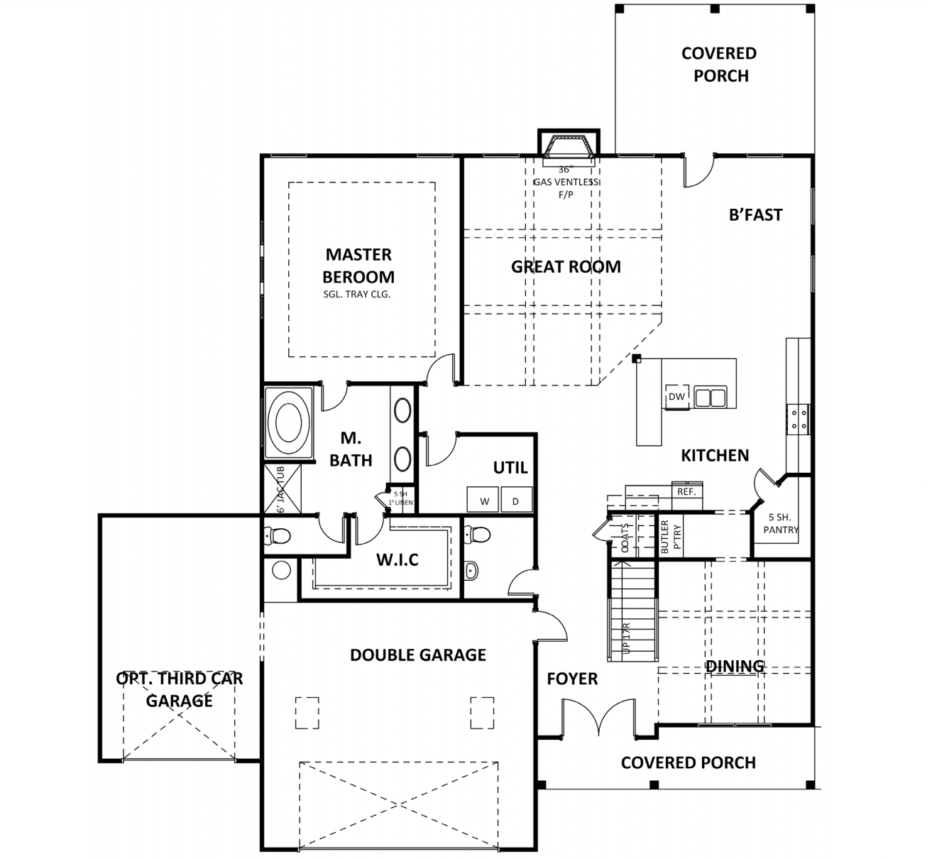 Main level at Estates at Cameron Manor