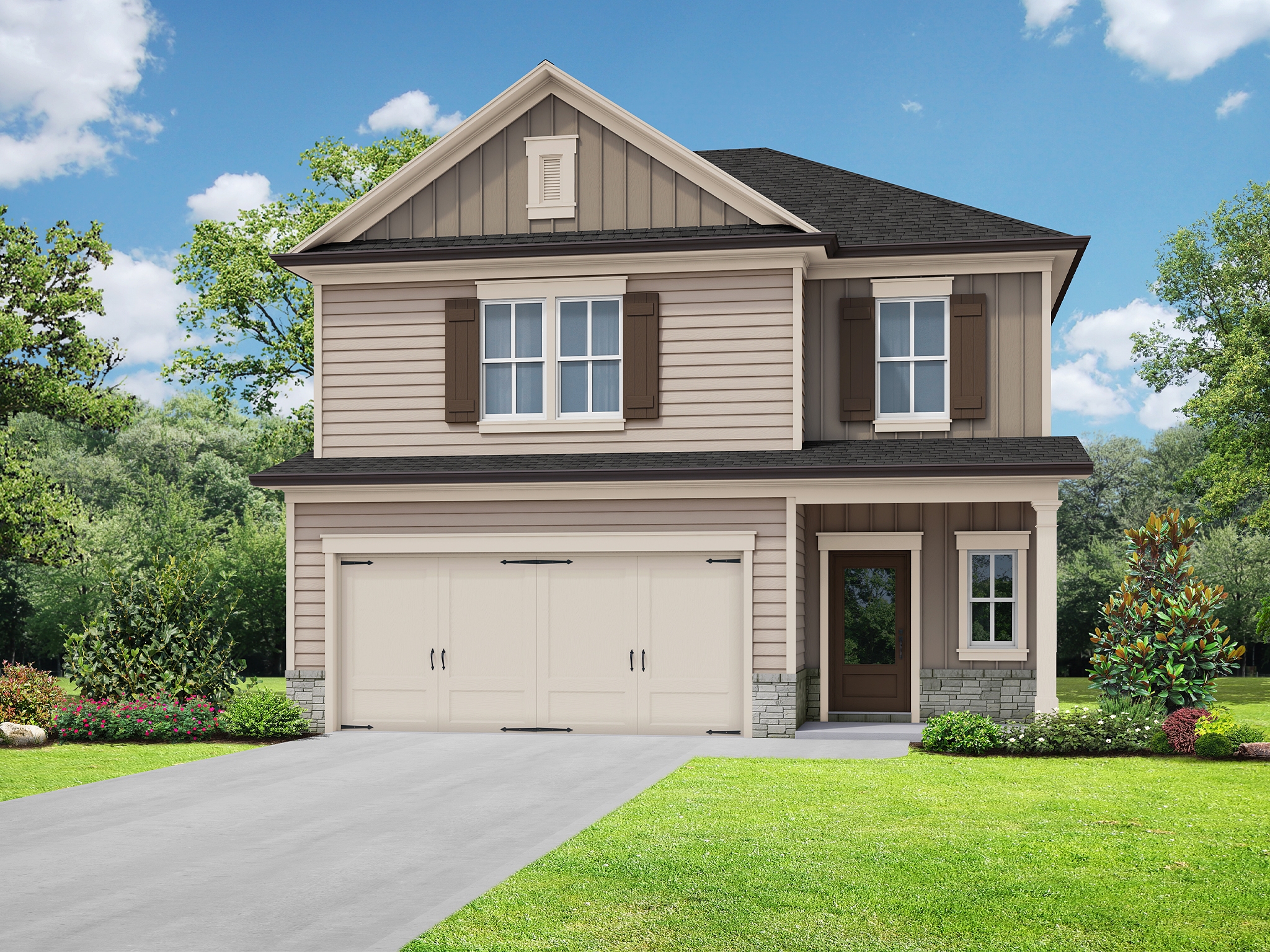 Elevation C at Old Stone Crossing