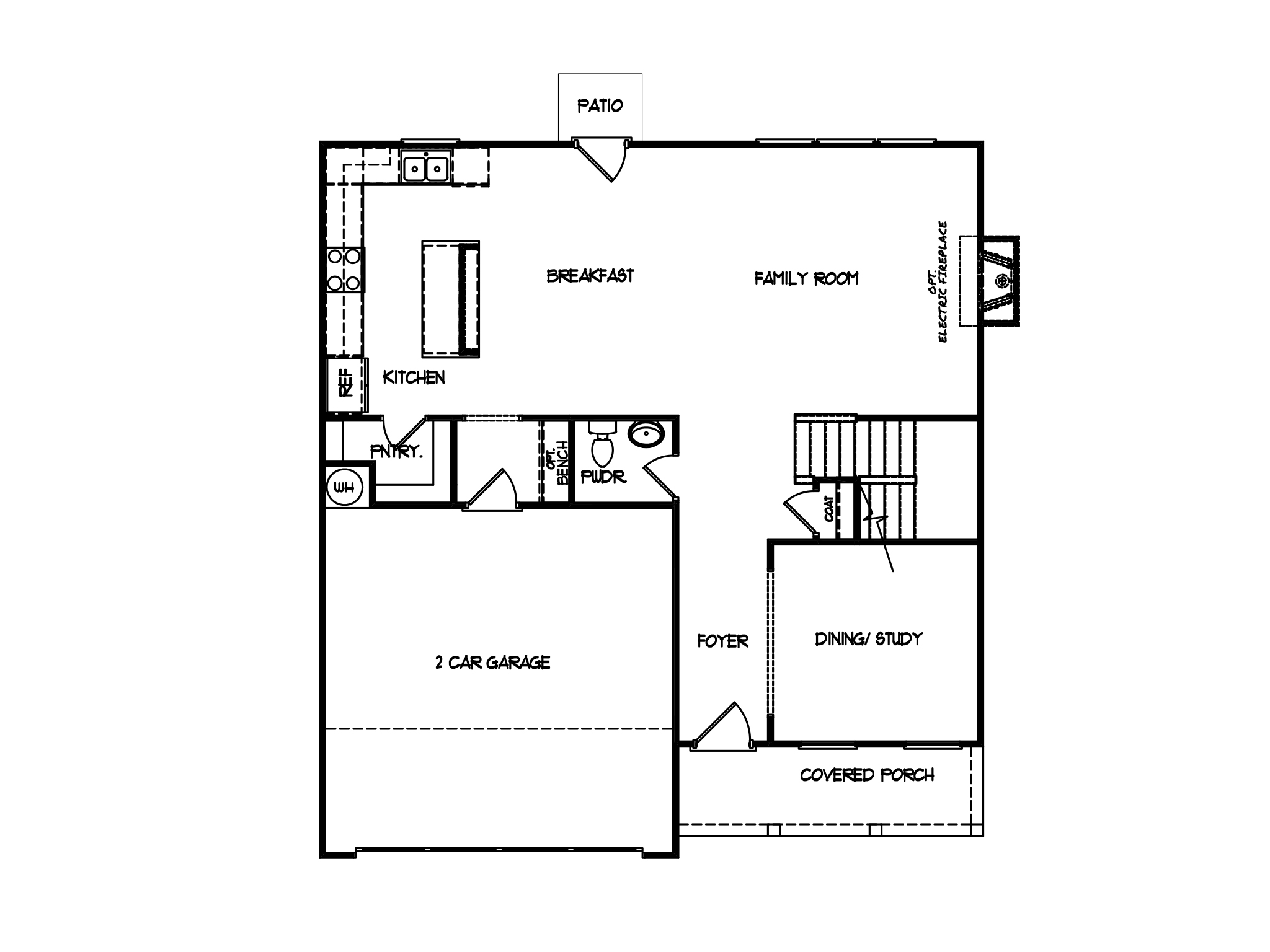 First Floor at Creekside at Olde Town