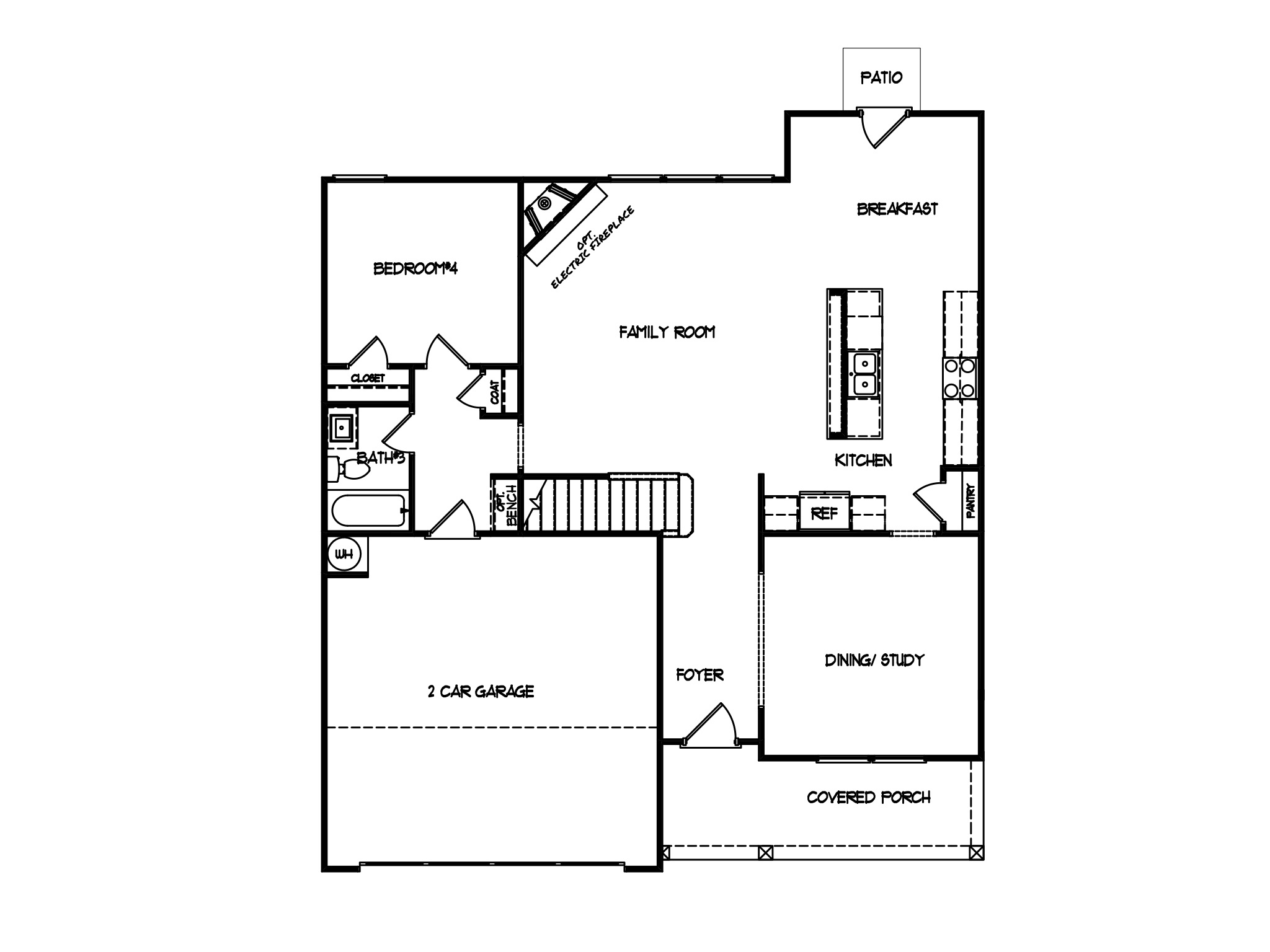 First Floor at Creekside at Olde Town