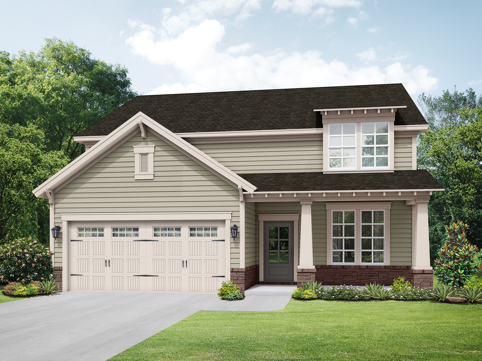 Elevation A at Creekside at Olde Town