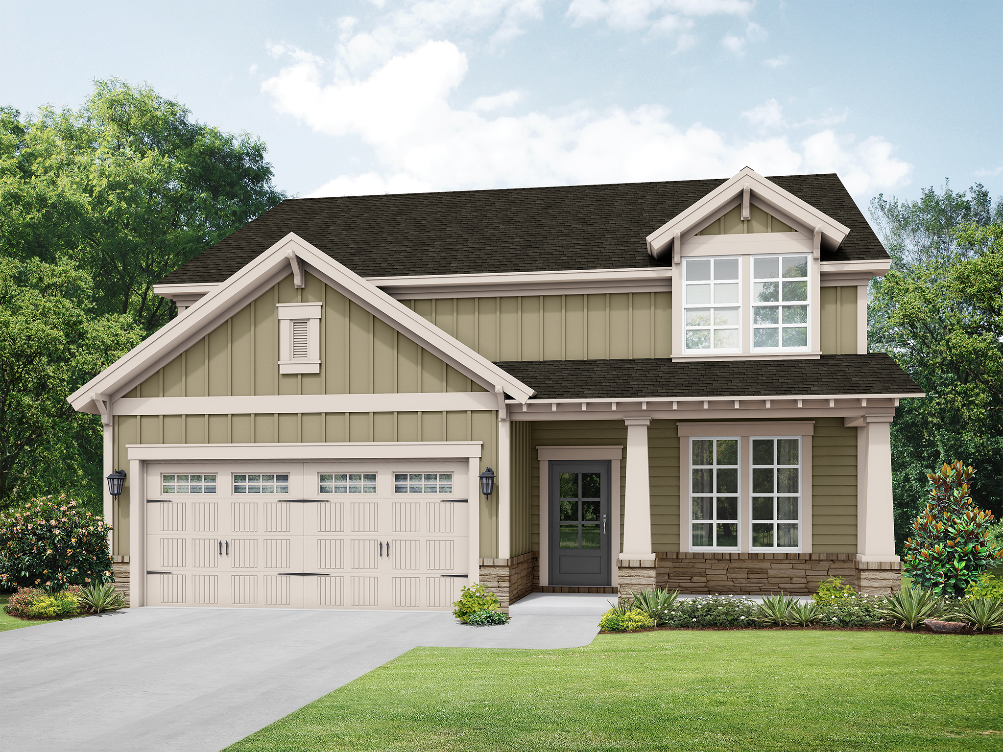 Elevation B at Creekside at Olde Town