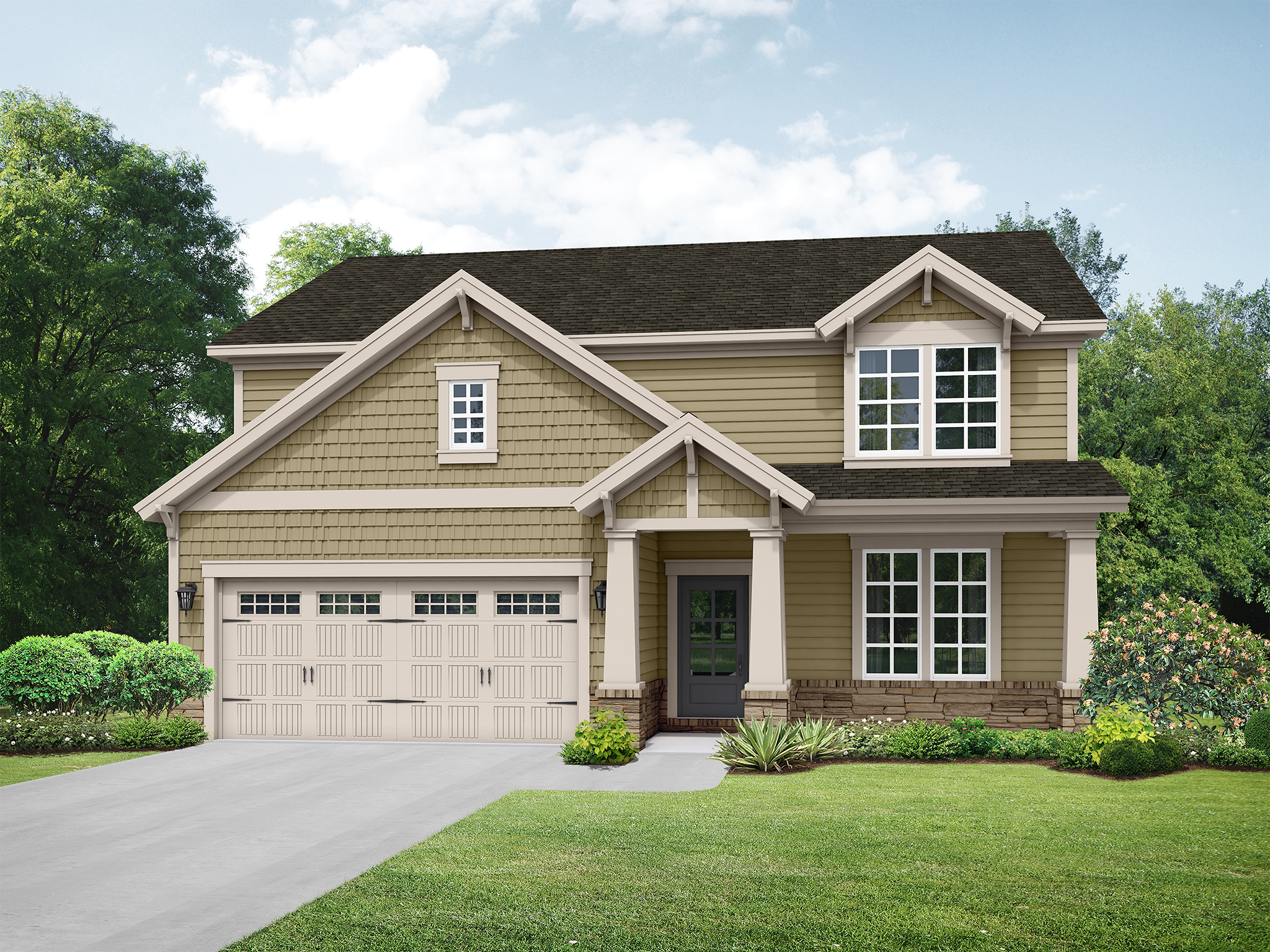 Elevation C at Creekside at Olde Town