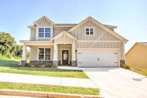 Exterior of new home construction in Conyers Georgia