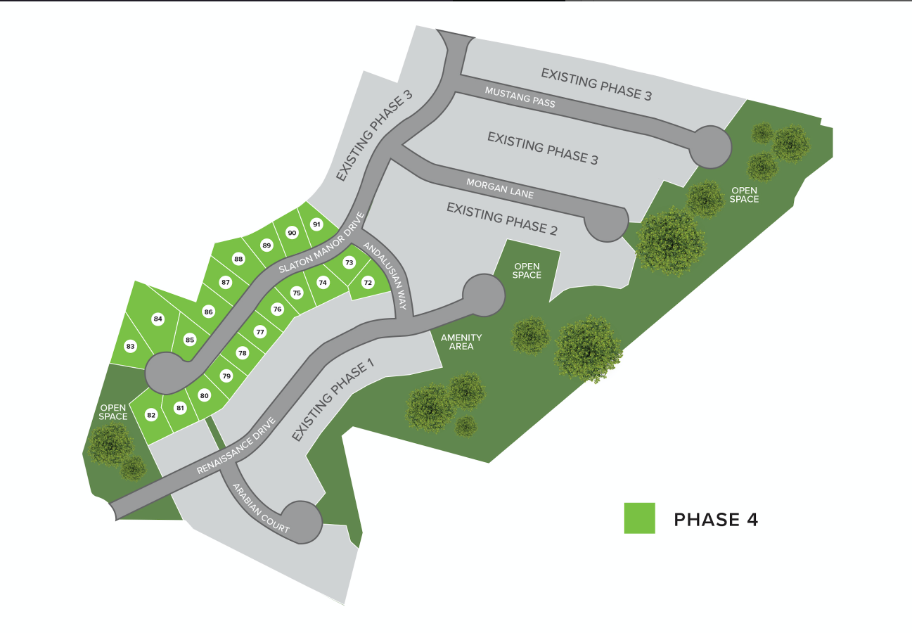 Creekside site map