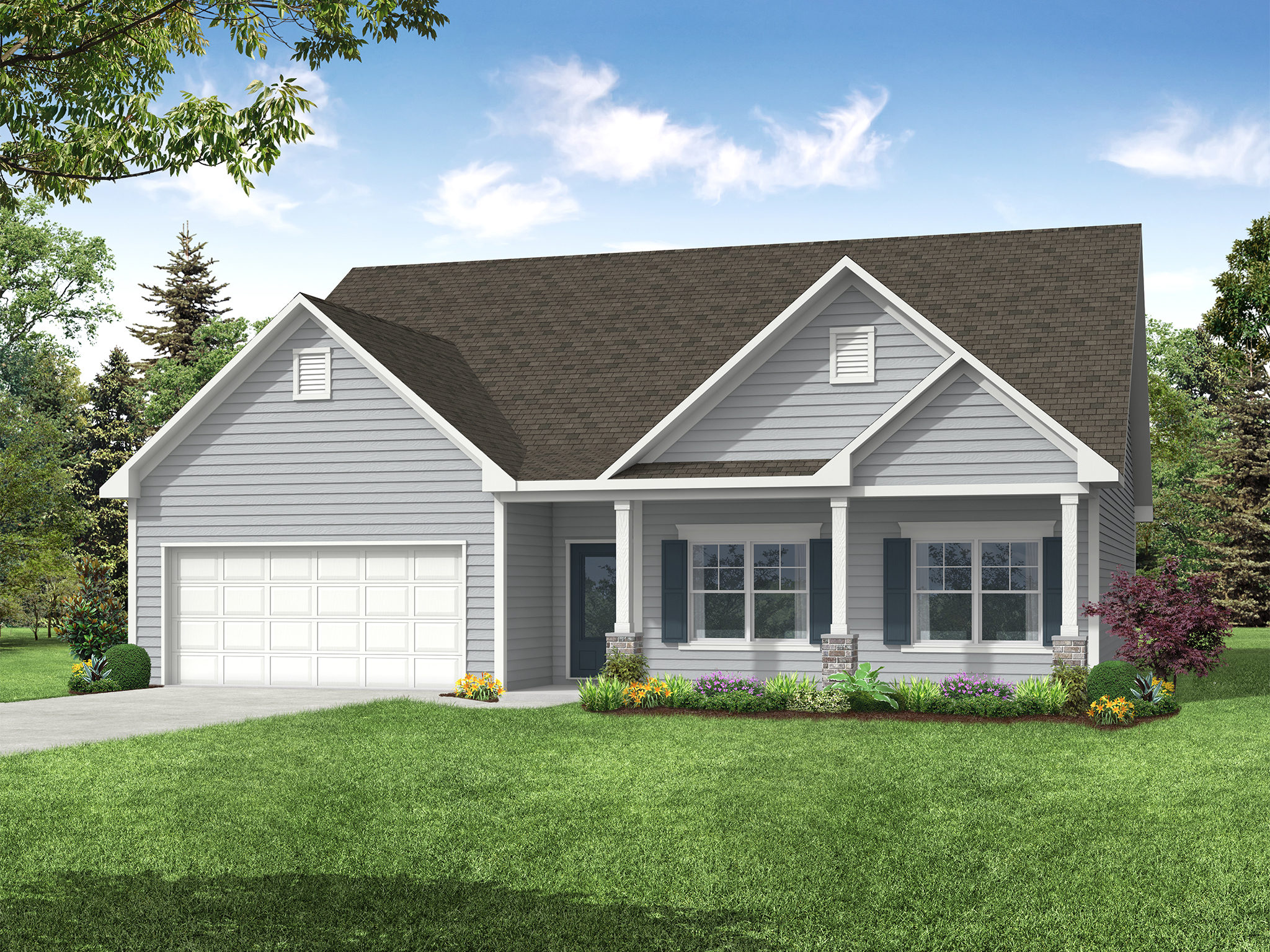 Elevation B at Chimney Oaks