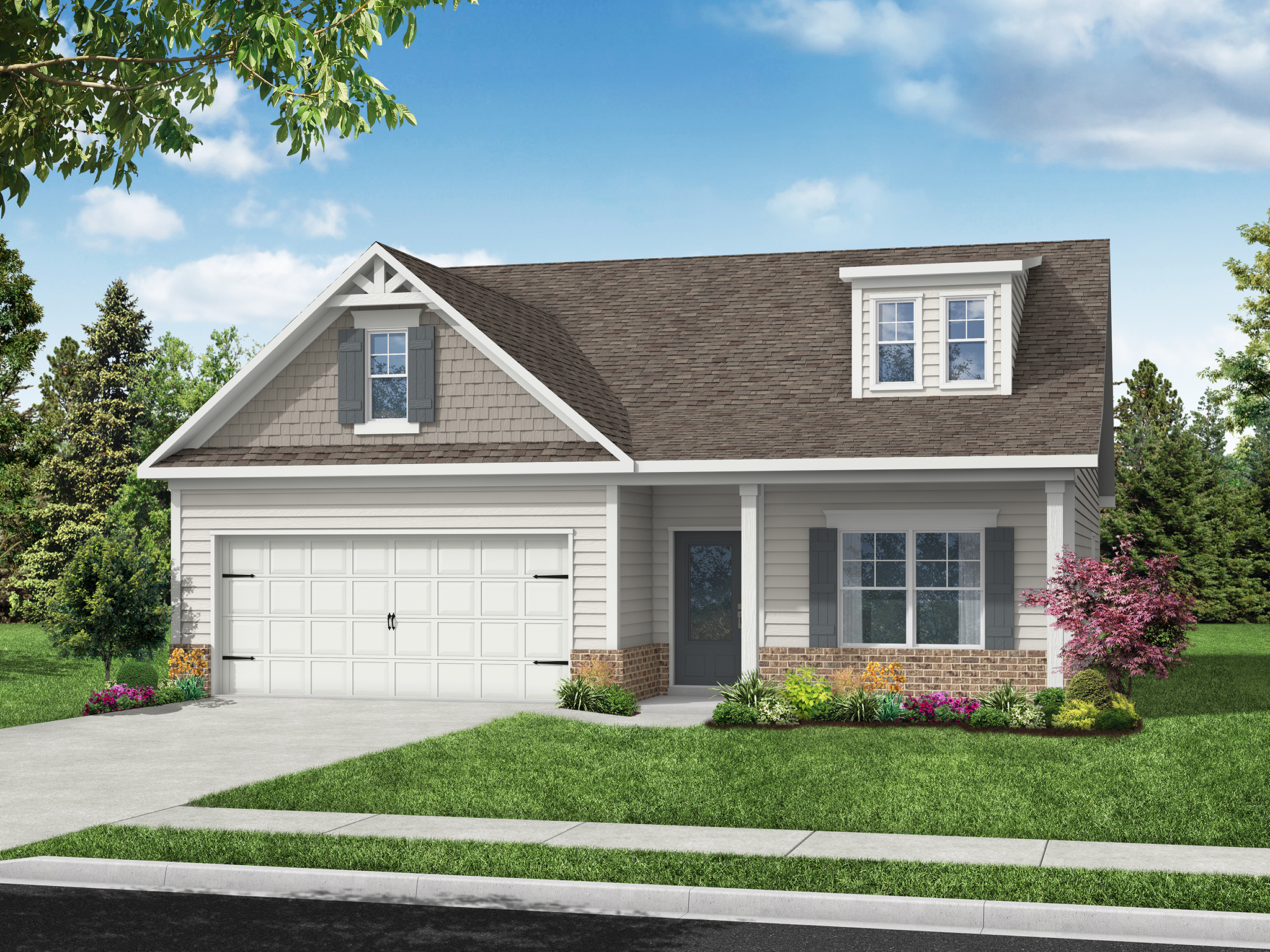 Elevation B at Chimney Oaks