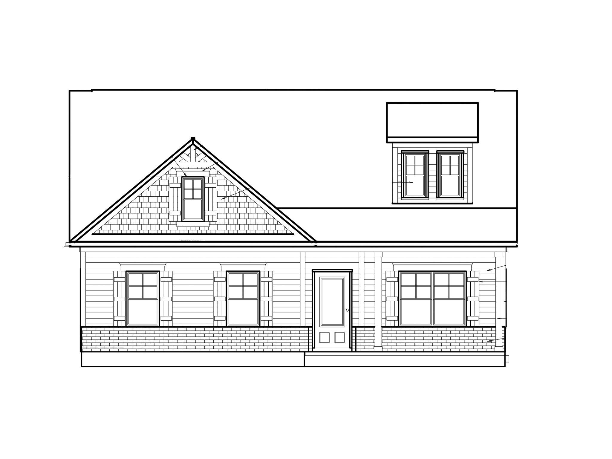 Elevation B at Pineview Estates