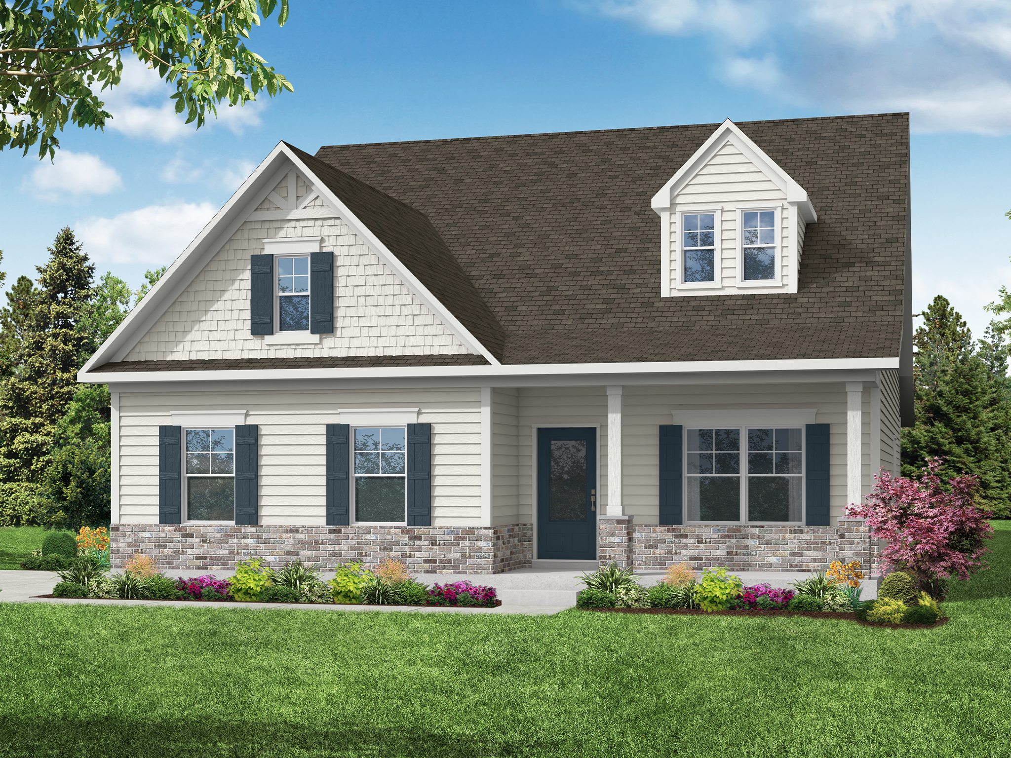 Elevation B at Pineview Estates