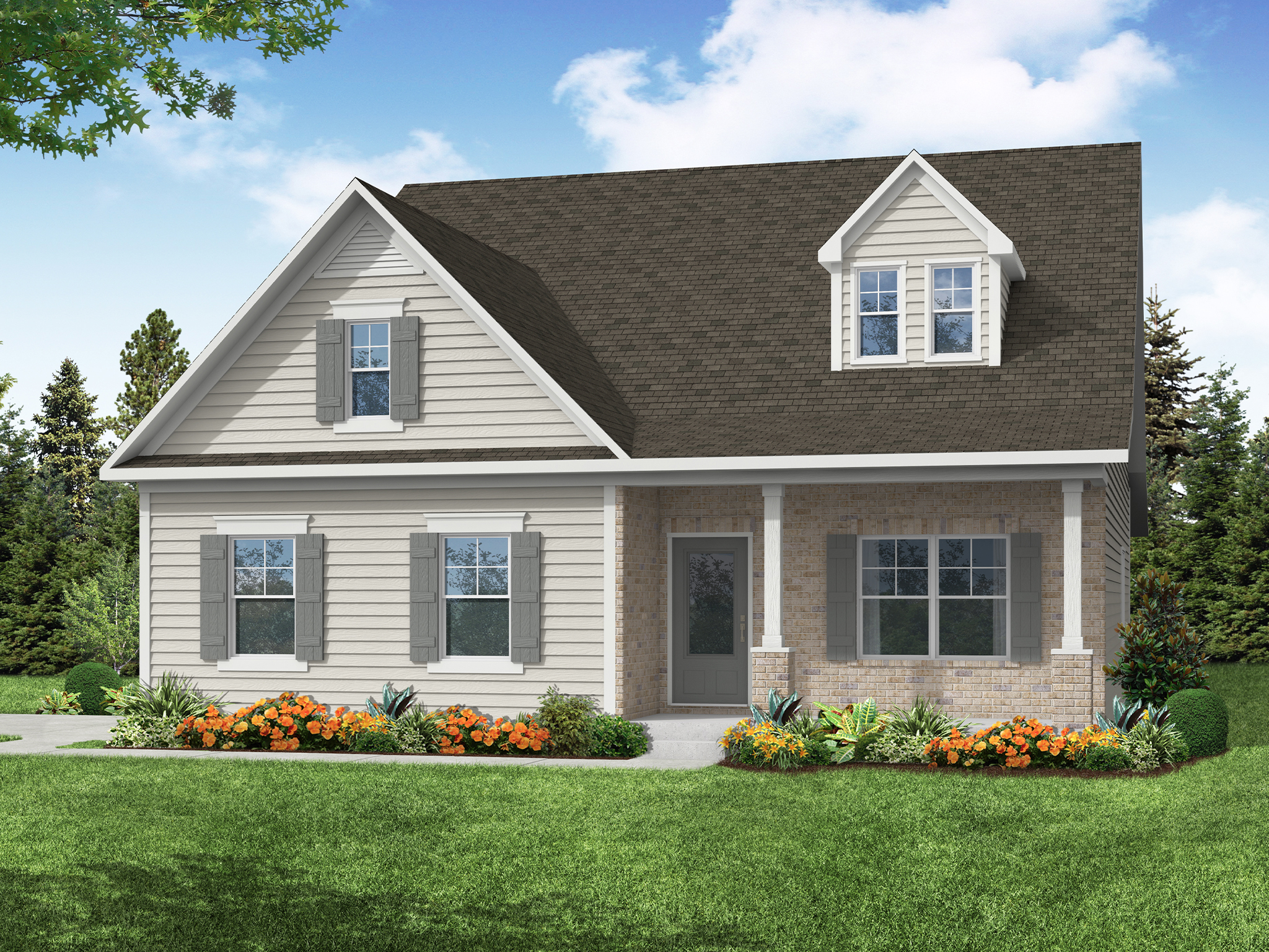 Elevation C at Pineview Estates
