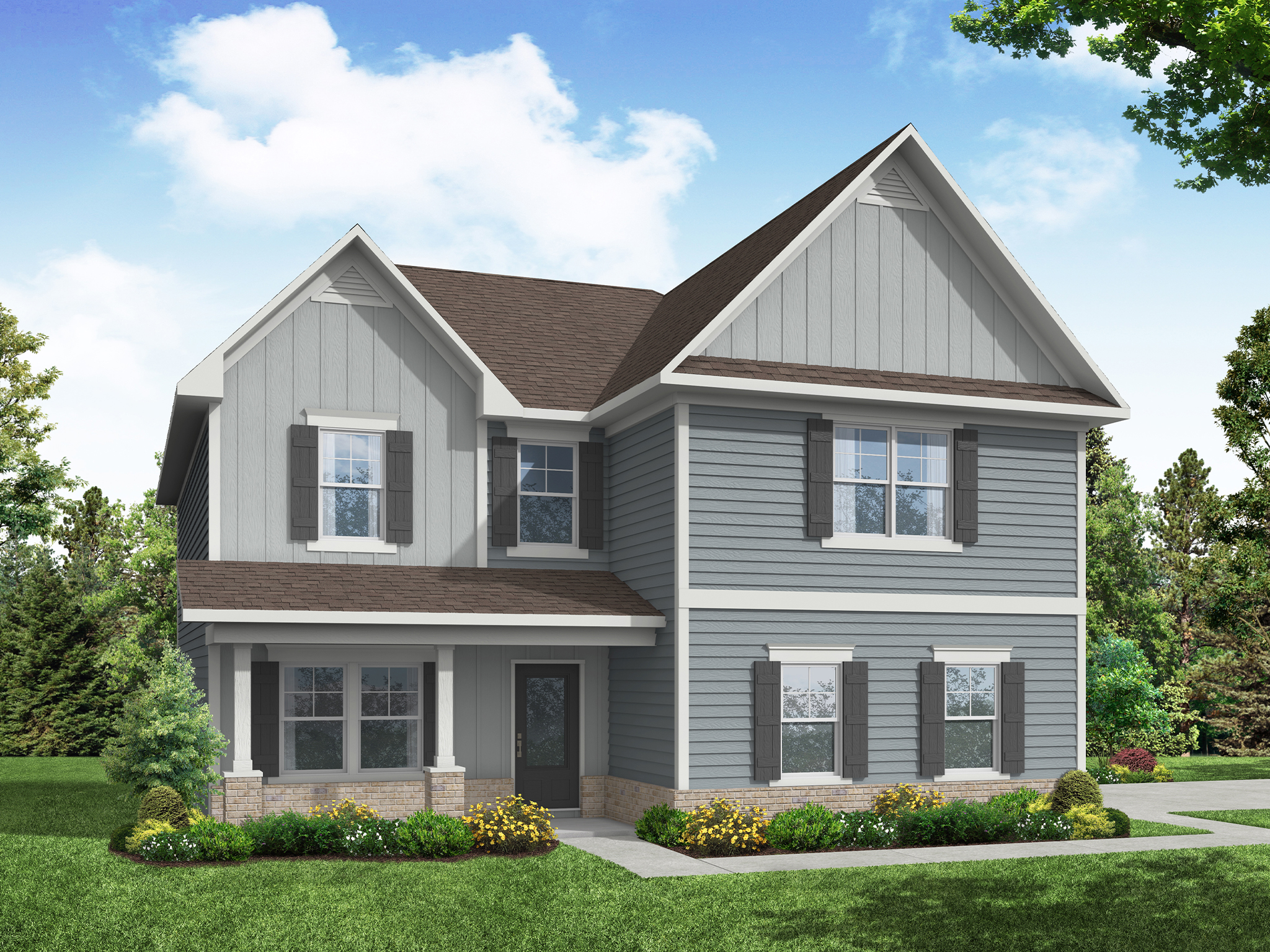 Elevation D at Pineview Estates