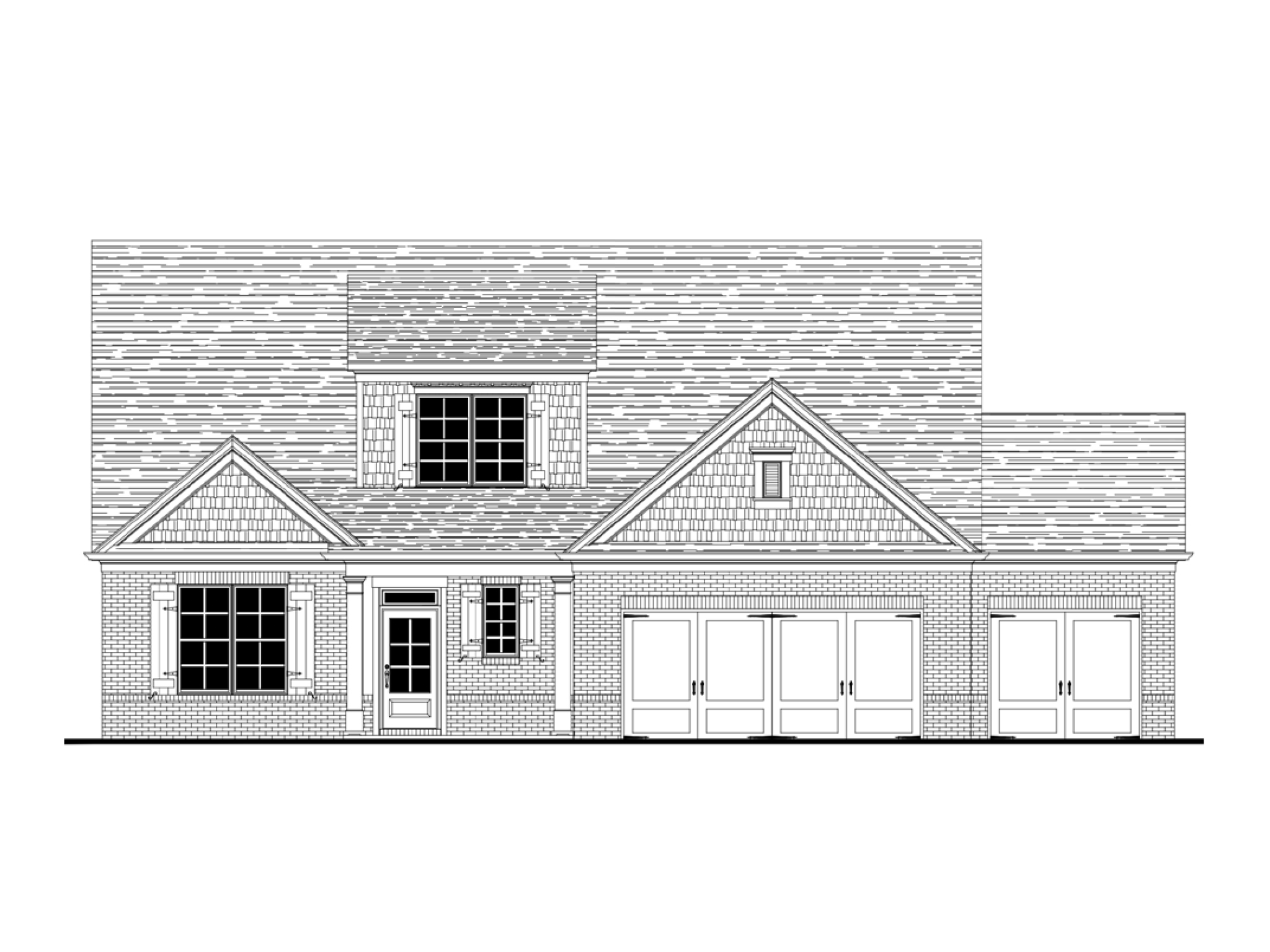 Elevation C Opt. 3 Car at Park Ridge 