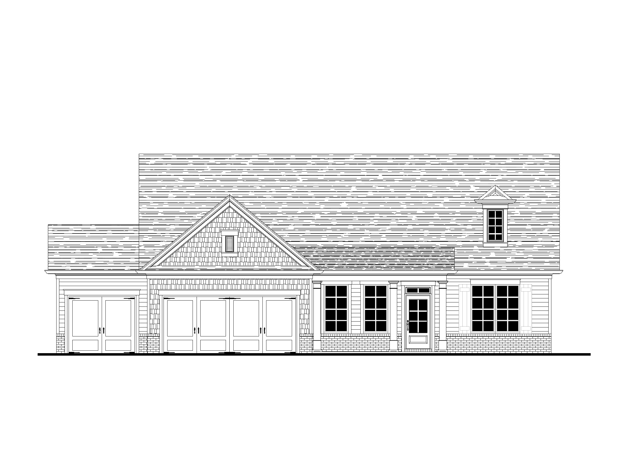 Elevation C 3 Car at Park Ridge