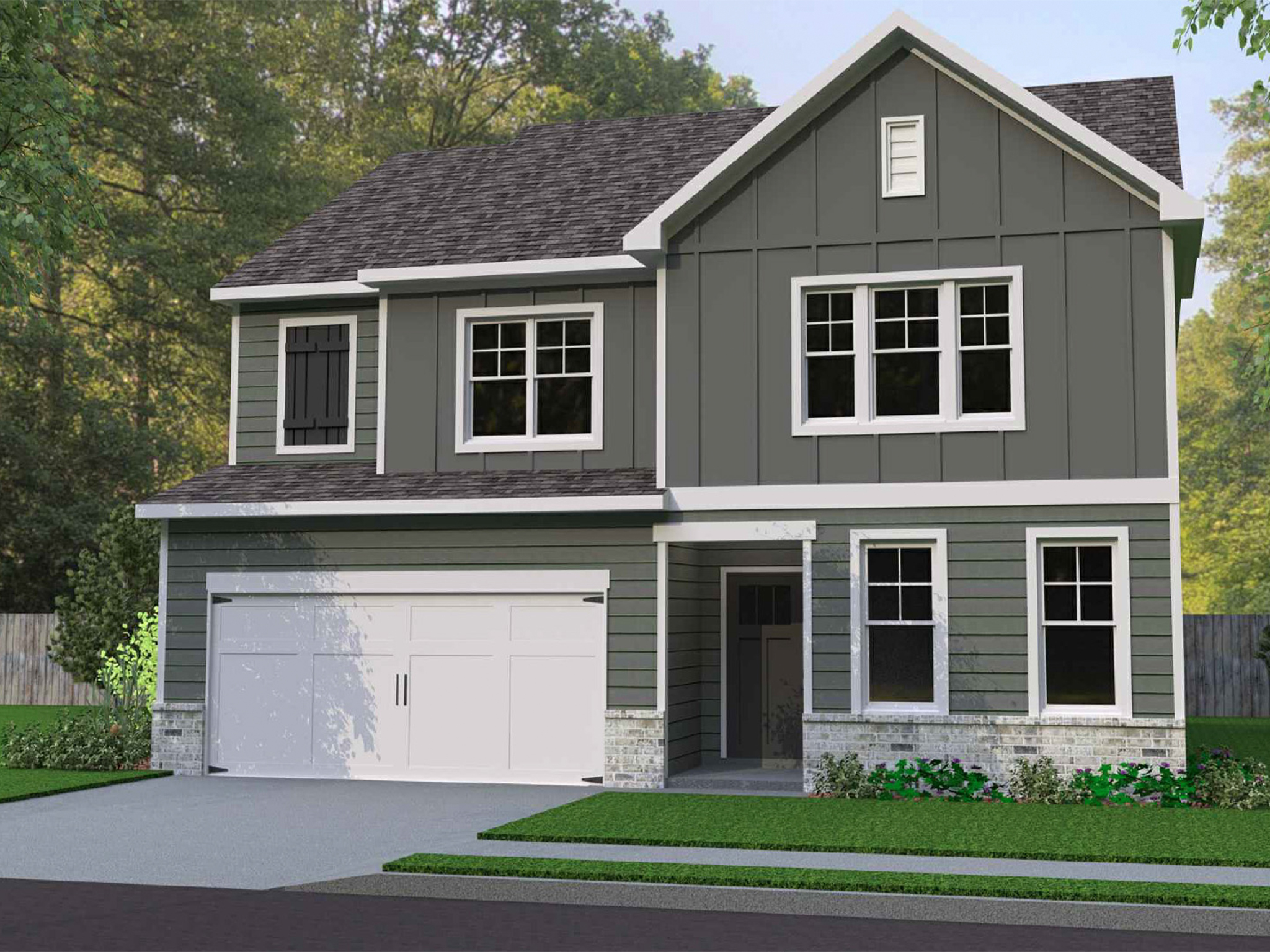 Elevation at Red Bird Manor