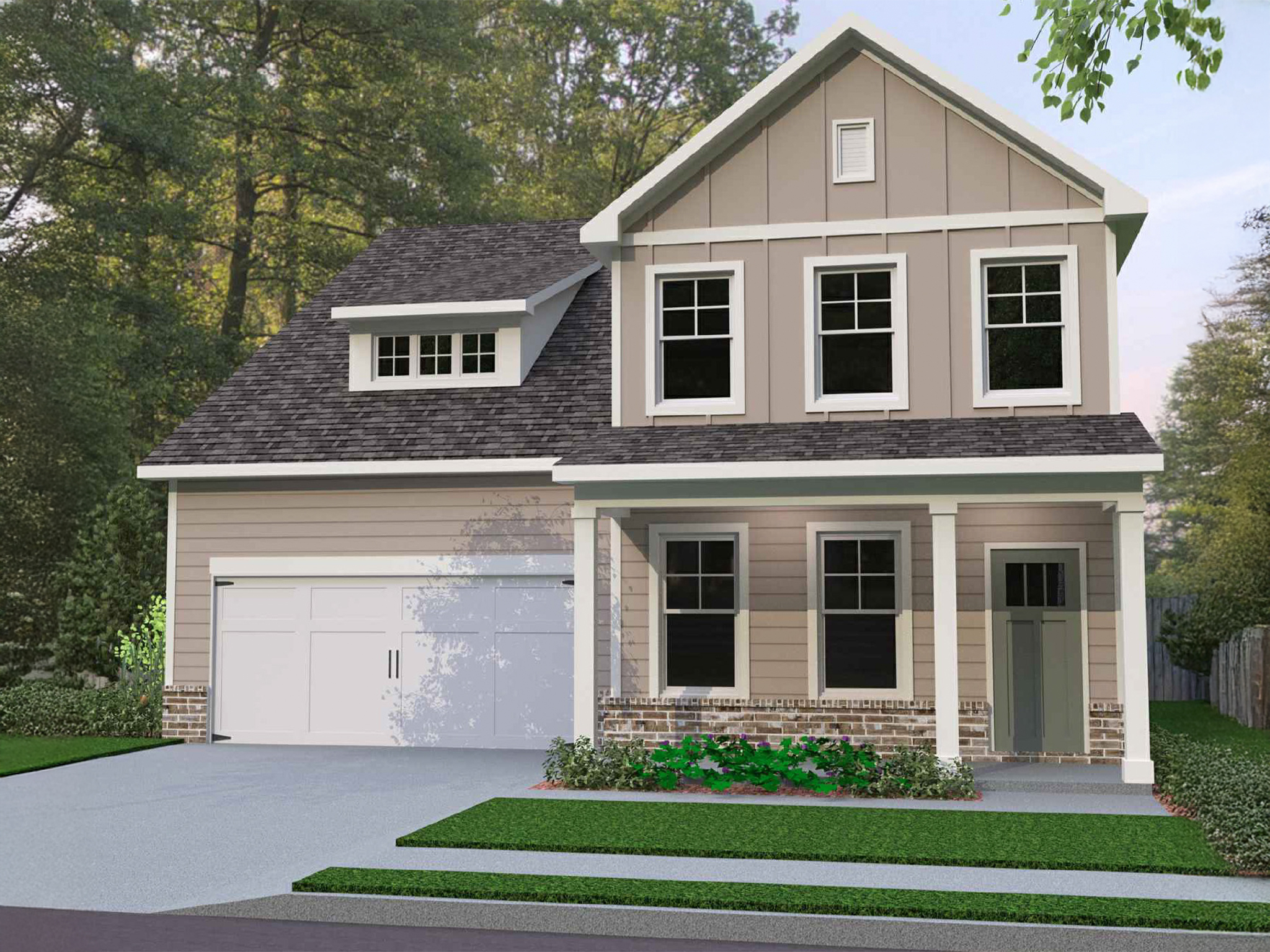 Elevation at Red Bird Manor