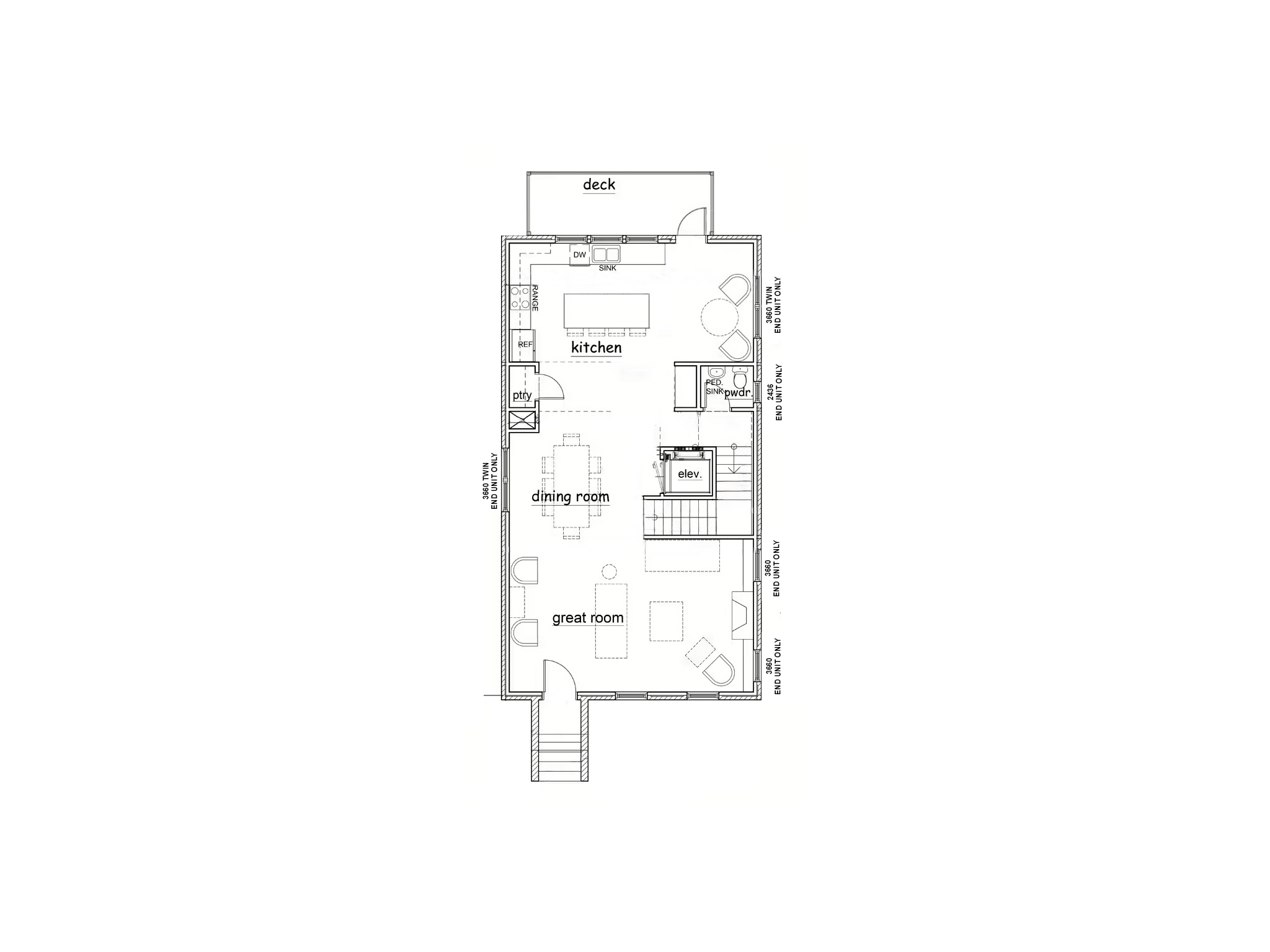 Main Level at Skyview on Broad