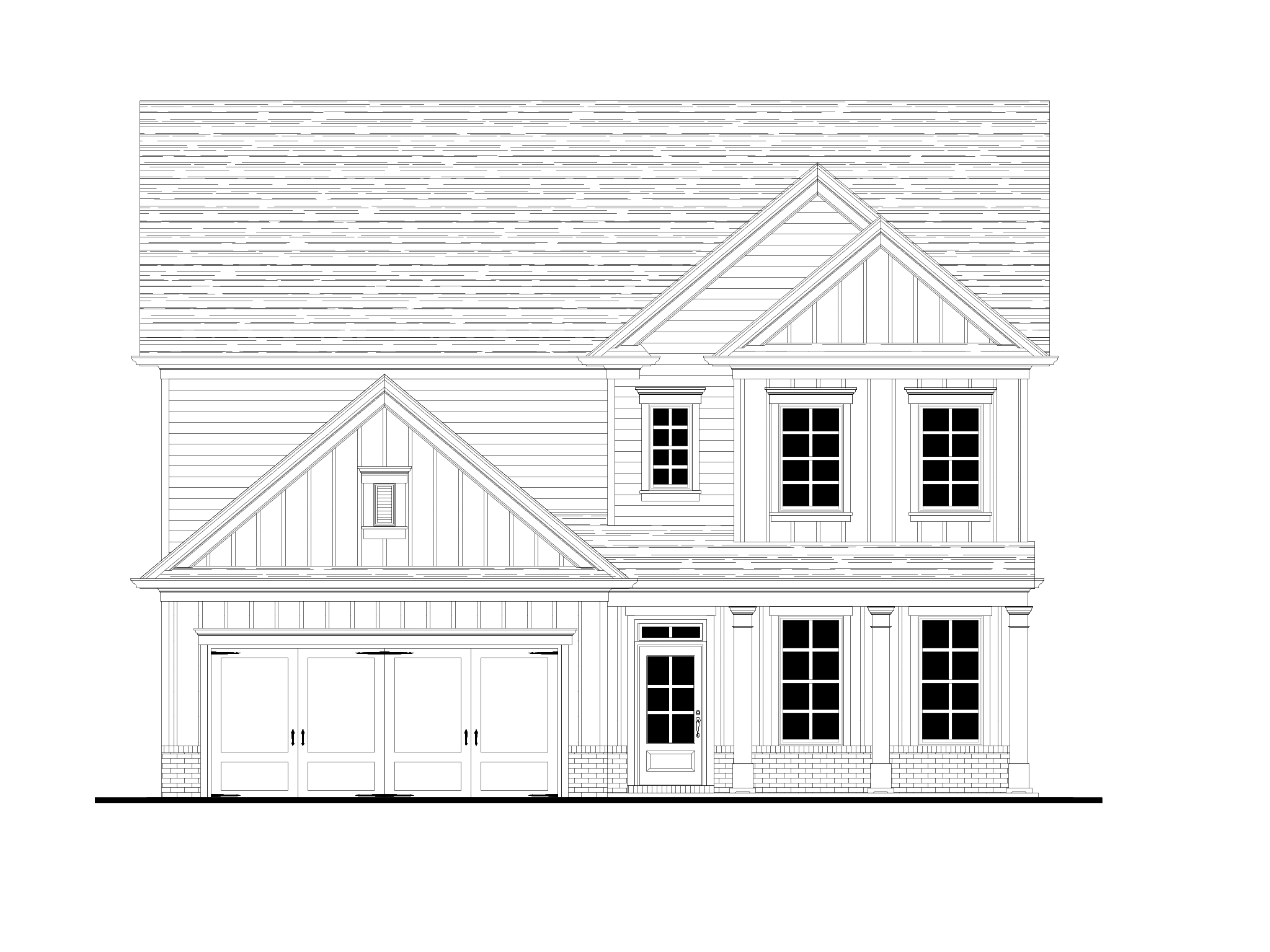 Elevation B at Harrison Farms